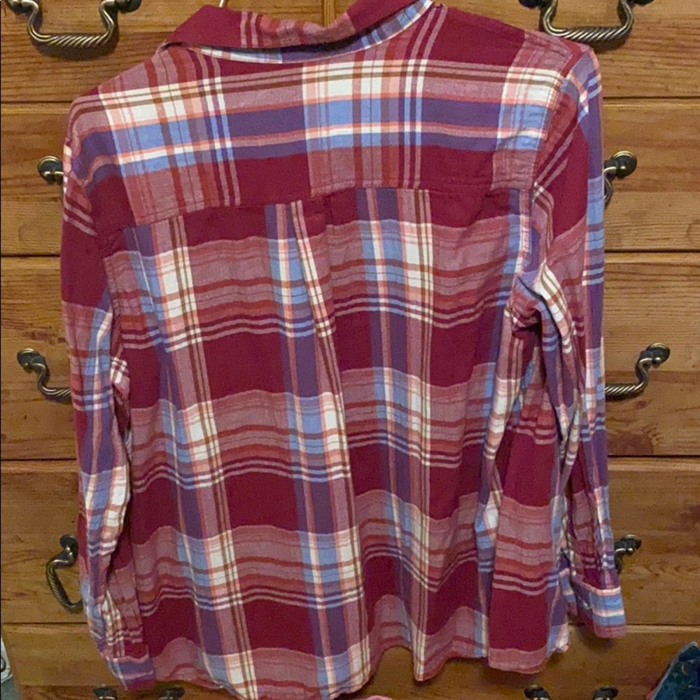 Plaid button up - Picture 2 of 3